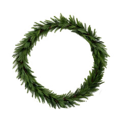 Christmas wreath isolated png on a transparent background