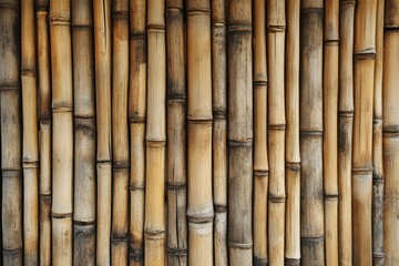 Fototapeta premium Bamboo elements walls streamers background images and dry floors combined