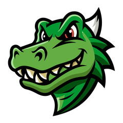 green dragon head