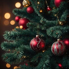 Obraz premium Cheerful decorations fill every branch