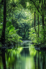 Fototapeta premium river in the forest