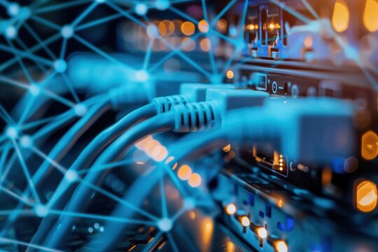 Cyber technology powering modern online communication networks worldwide