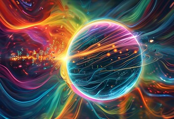 Fototapeta premium data stream