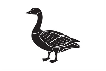Goose silhouette  vector illustration, Goose silhouette bundle 