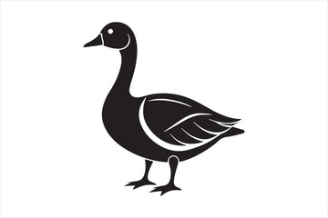 Goose silhouette  vector illustration, Goose silhouette bundle 