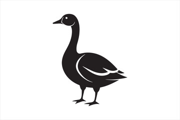 Goose silhouette  vector illustration, Goose silhouette bundle 