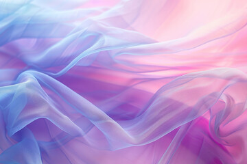 Obraz premium A blue and pink fabric with a flowy texture