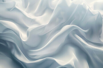Obraz premium A white fabric with a wave pattern