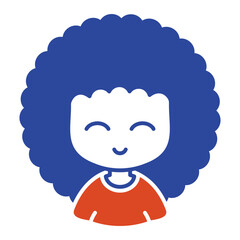 Avatar young sexy woman with african hairstyle