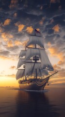 historically accurate image of the British HMS Victory ship during the American revolutionary war period
