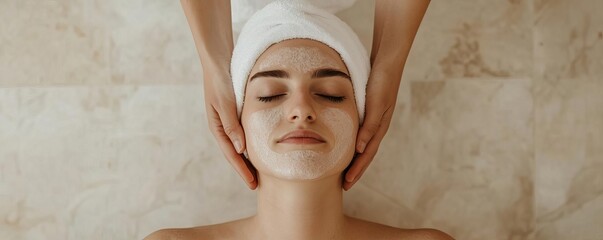 Client in a Turkish bath receiving an exfoliating treatment, spa luxury and tradition