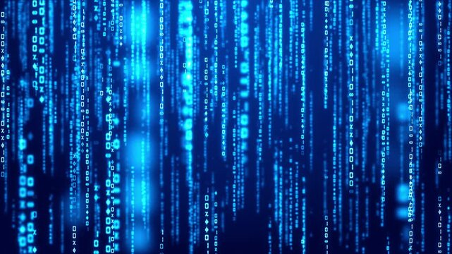 Digital Code Data Background Loop