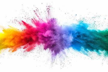 colorful ink splashes