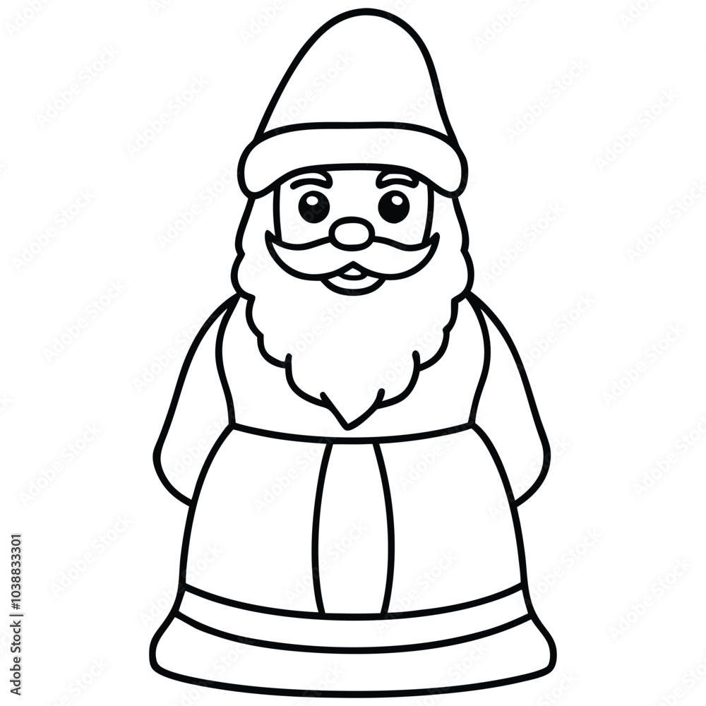 Poster Santa Claus Vector Character.