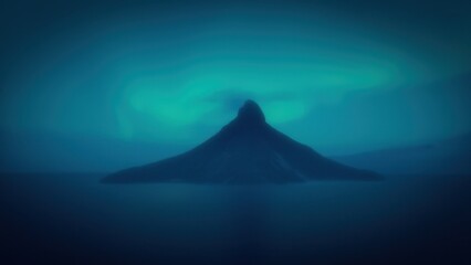 Fototapeta premium volcano in the sky