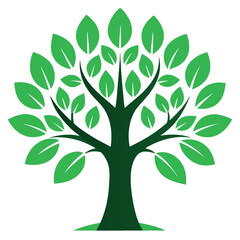 Tree Growth Logo Icon Eco Friendly Nature and Sustainability Vector for Environmental Design