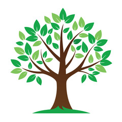 Obraz premium Tree Growth Logo Icon Eco Friendly Nature and Sustainability Vector for Environmental Design