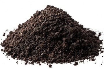 Pristine Soil Texture on Transparent Background for Product Placement