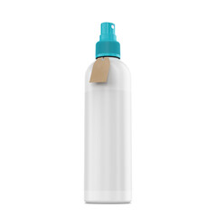 Isolated Spray Bottle with a Cap White Background