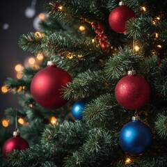 Fototapeta premium Cheerful toys brighten the festive display