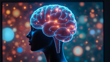 Artificial intelligence on display in a colorful showcase for creative work.