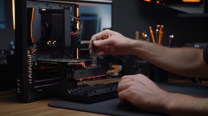Fototapeta premium Computer Repair and Hardware Maintenance