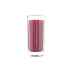 Juice glass isolated on white background