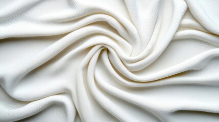 Obraz premium A photostock of soft grey fabric texture with folds, suitable for fashion or textile backgrounds.