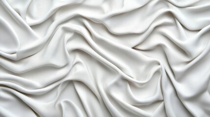 Fototapeta premium A photostock of soft grey fabric texture with folds, suitable for fashion or textile backgrounds.