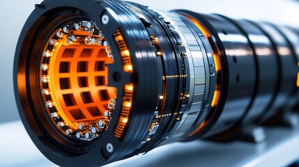 Obraz premium Cross-Section of Submarine Cable Technology