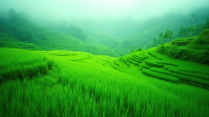 Fototapeta premium rice field