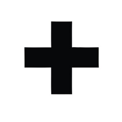 Fototapeta premium Silhouette Plus Symbol