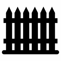 Black Flat Barrier Design Vector Illustration