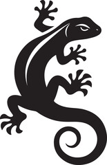 Lizard silhouette vector illustration design and templates