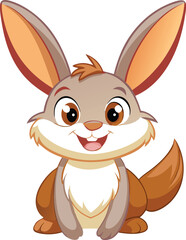 Cute Cartoon Bunny Rabbit Animal Character