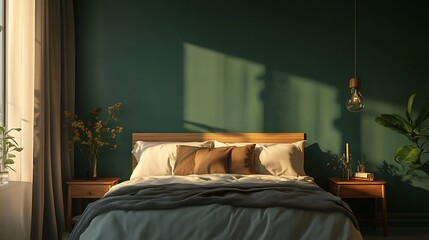 Beautiful Modern Living room Interior with furniture's ,mockup frame , posters, wall -3d Rendering