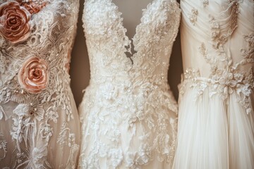Detailed wedding gowns