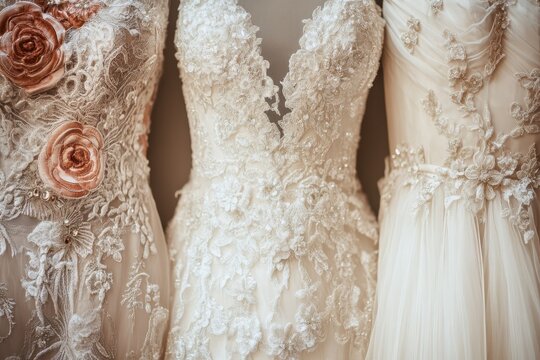 Detailed wedding gowns