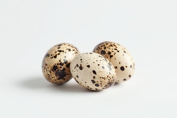 Obraz premium Egg of a quail on a light backdrop