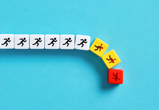 Career decline or leadership failure in business.