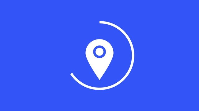 Location icon up and dowen animation.