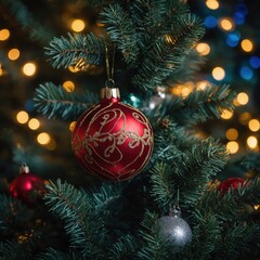 Fototapeta premium Colorful decorations light up the festive spirit