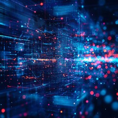 Obraz premium Digital abstract backdground for technological 