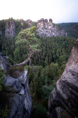 Rock formation "Bastei", Germany