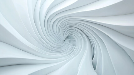 Fototapeta premium Abstract White Spiral Architecture - Geometric Design