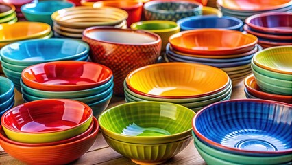 Vibrant Collection of Colorful Bowls for Home Decor, Kitchen Use, and Creative Table Settings in Various Sizes and Styles