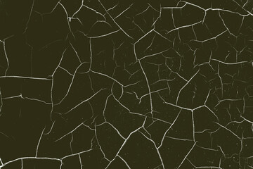 Obraz premium Cracked wall texture black background ...Military, army abstract khaki background