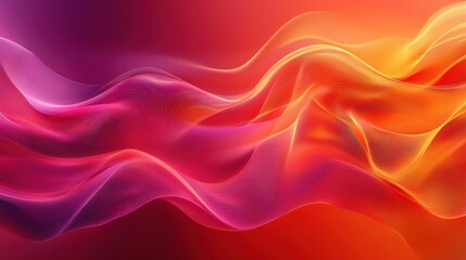 An abstract digital background featuring colorful waves in red, orange, and purple tones flowing gracefully, creating a modern and vibrant design.