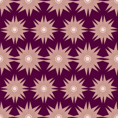 Vector abstract seamless simple floral pattern. Flower pattern. Spring pattern. Pattern for textiles or for cover. Wallpaper. Hand drawn.