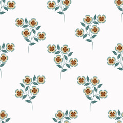 Abstract elegance pattern with floral background.